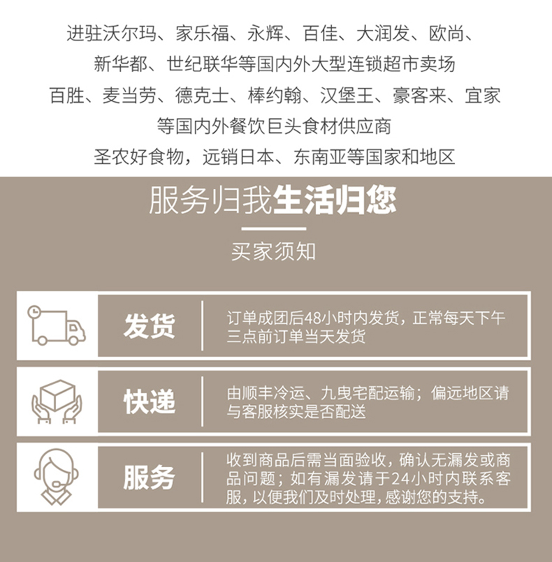 G20峰会供应商 圣农 上校鸡块 320g*5袋 图15