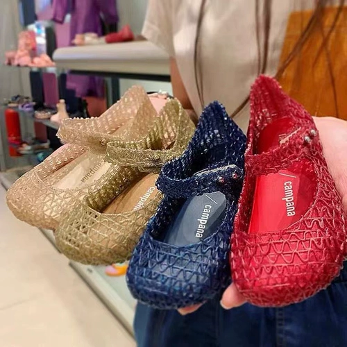 Бразильская Xiangxiang Shoes merrisa Jelly Shoes Детская птичья девочка обувь Melissa Baby Summer Spandals