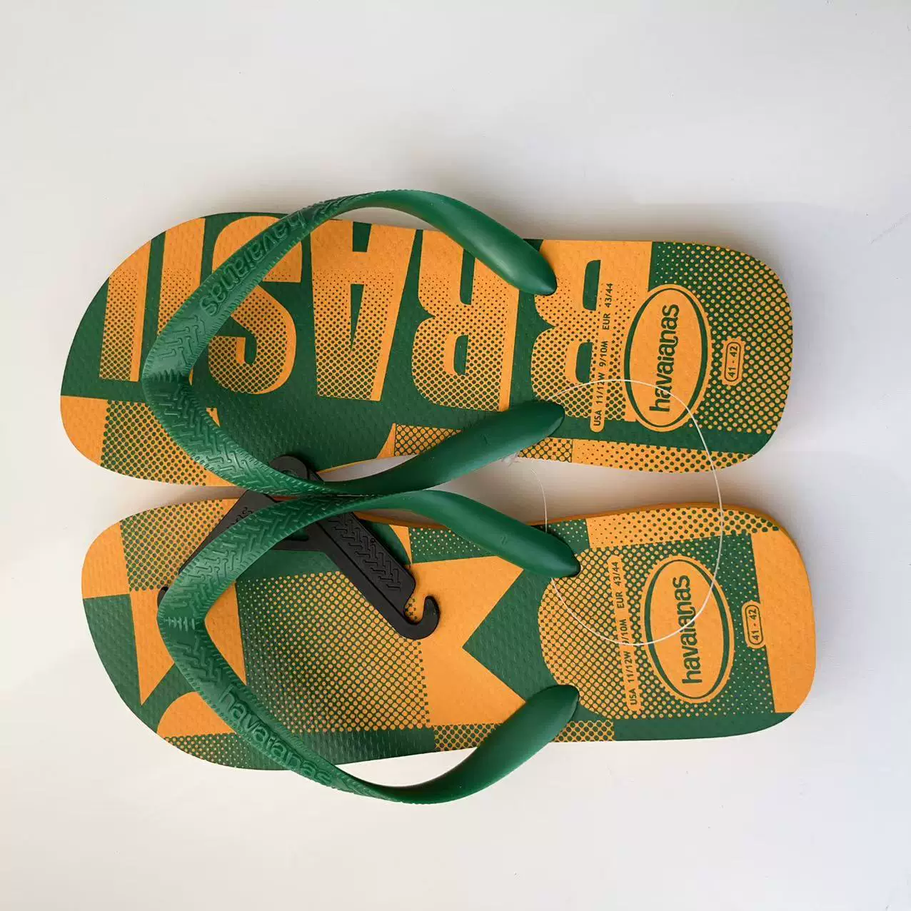 26 новых шлепанцев Havana Havaianas в горошек, нижняя часть цвета Бразилия, пляжные нескользящие плоские тапочки для мужчин