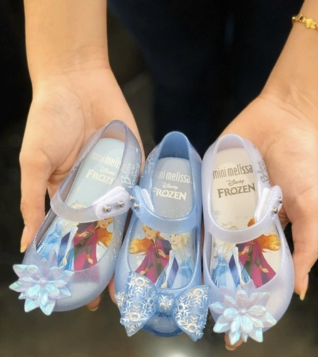 2024 бразильская детская обувь Melissa, прозрачные туфли Melissa, детская обувь Frozen, женские сандалии принцессы Эльзы
