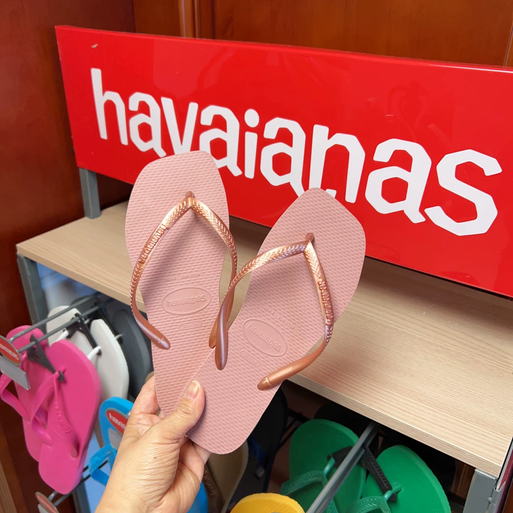 Сланцы Havaianas, летние нескользящие резиновые пляжные сланцы