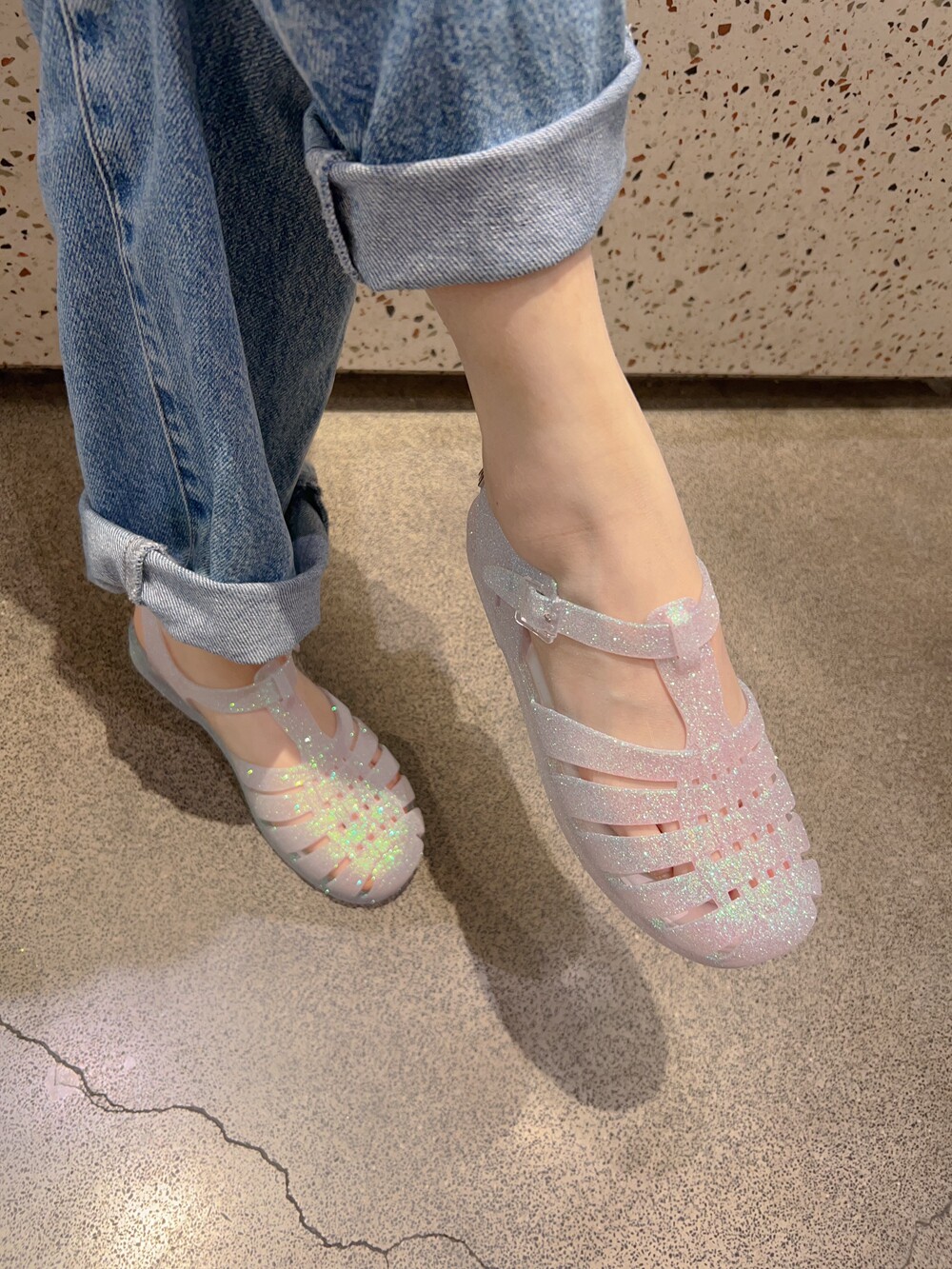 Чжао*Луси в этом же моделье слива лиза ткать сандалии melissa обувь женская чалма мягкое дно Свиная клетка квартира Обувь женщина лето melissa 