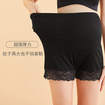 Pregnant women safety pants summer thin non-trace belly anti-light pregnant women leggings shorts Women insurance pants summer wear