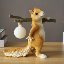 Net red INS Wind Bauhaus Creative childrens room Table lamp bedside boy girl boilerplate imitation swinging piece bar table lamp