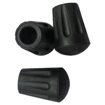 Three-section and four-section universal trekking pole with small round head special accessories short round head rubber pole tip pole head