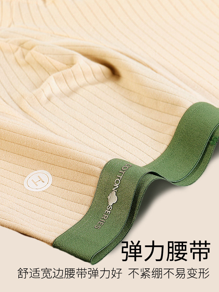 Pure Cotton Men's Underwear, Antibacterial Boxer Shorts, Loose and Breathable Men's Underwear, Summer Youth Sports Boxer Shorts