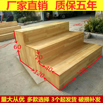 Solid Wood Plate Music Stool Graduation Photographic Table Ladder Stage Manufacturer Direct Marketing Customised Three Floors Four Floors Choral Table