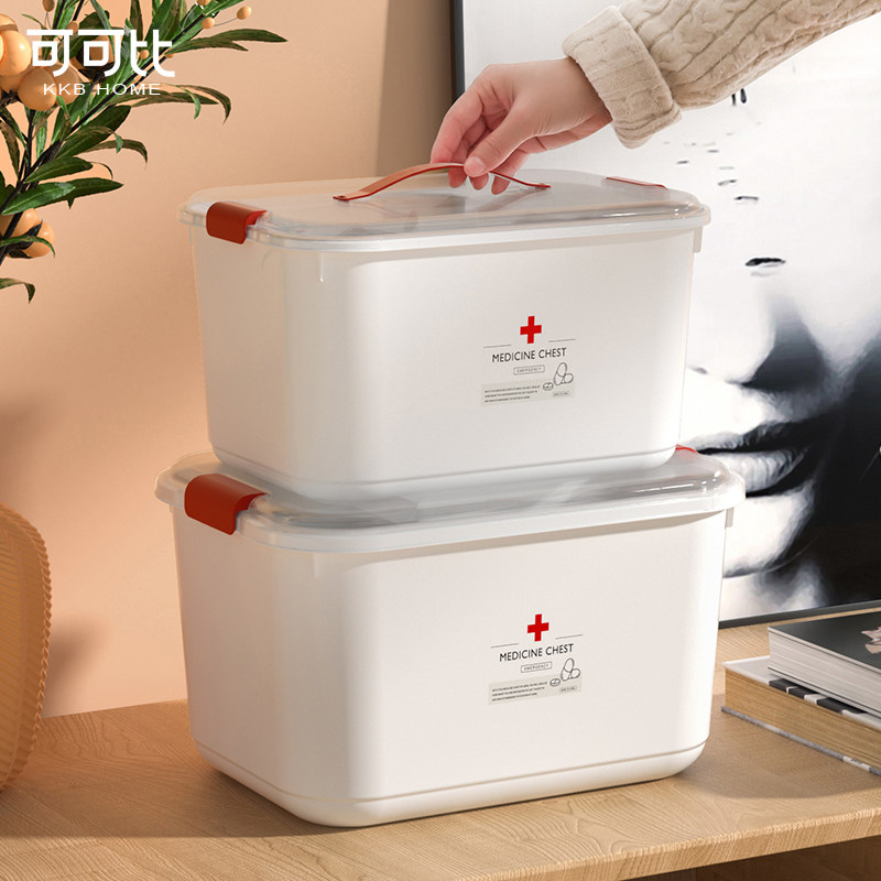 Medicine Box Home Dress Home Large Capacity Multilayer Medicine Box Dorm Aid Medical Box Sub MEDICINE BOX CONTAINING BOX