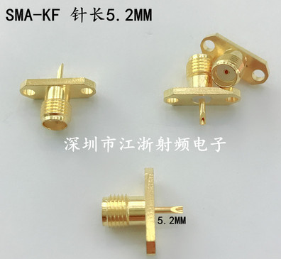 SMA-KF SMA-KFD/JDF 法兰盘4-3方形四孔菱形两孔外螺内孔天线母座