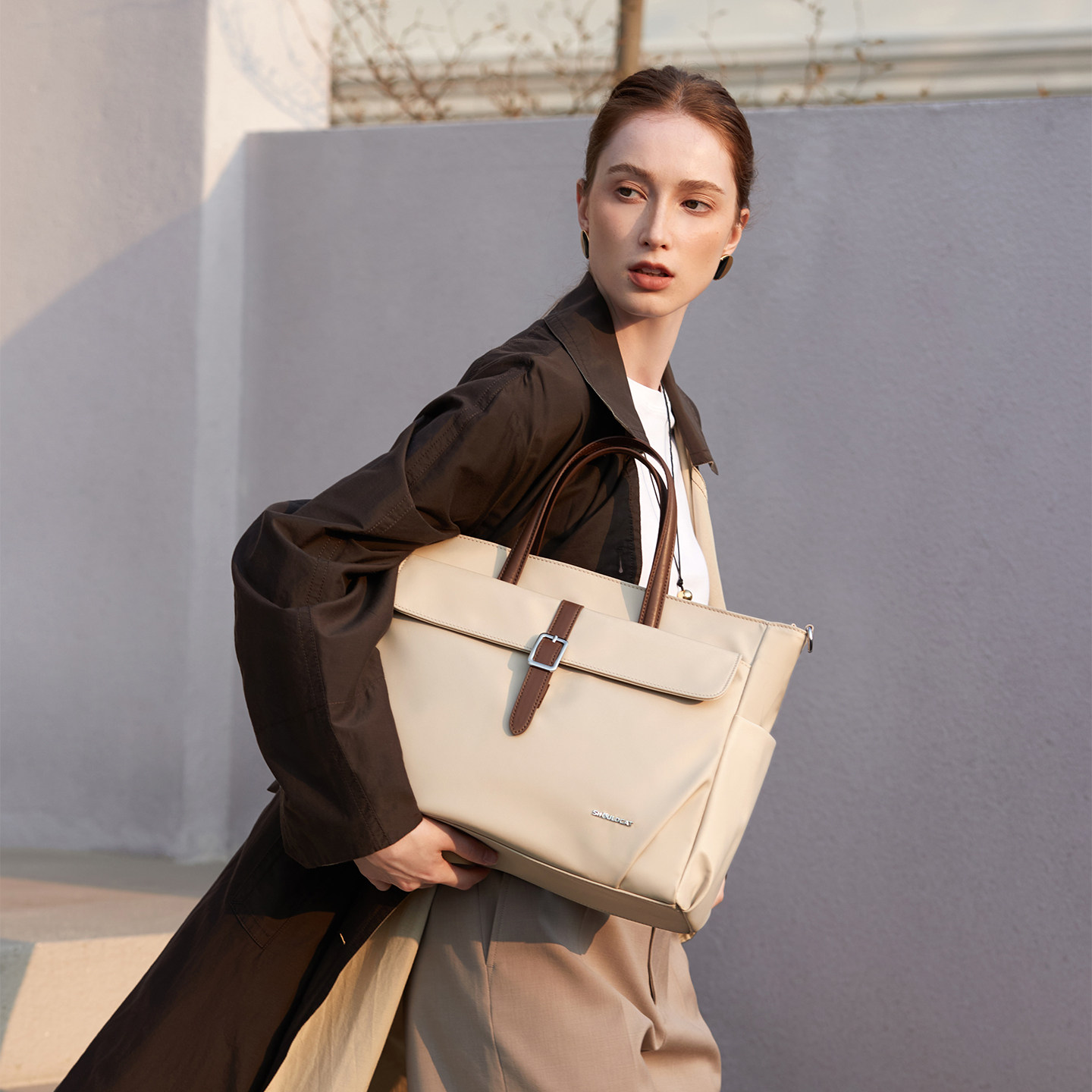 Shouldcat Large Capacity Nylon Tote Bag For Women - Autumn/Winter Oxford Cloth Commuter Bag, Casual Handbag, Shoulder & Crossbody Bag - Thumbnail 7