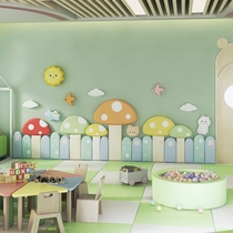 Anti-collision soft wall surround childrens room wall decoration sales department wall stickers background wall kindergarten early education center