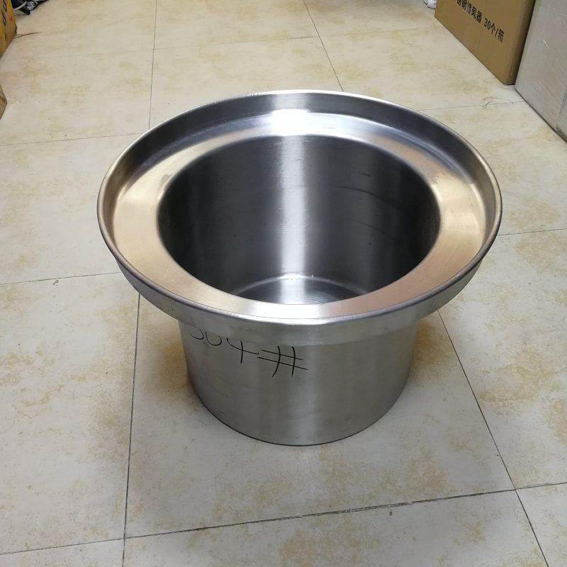 Stainless steel tail pot Canton-style commercial hotel stove kitchen utensils and steamed bun cage large boiling water bucket soup pot noodles support