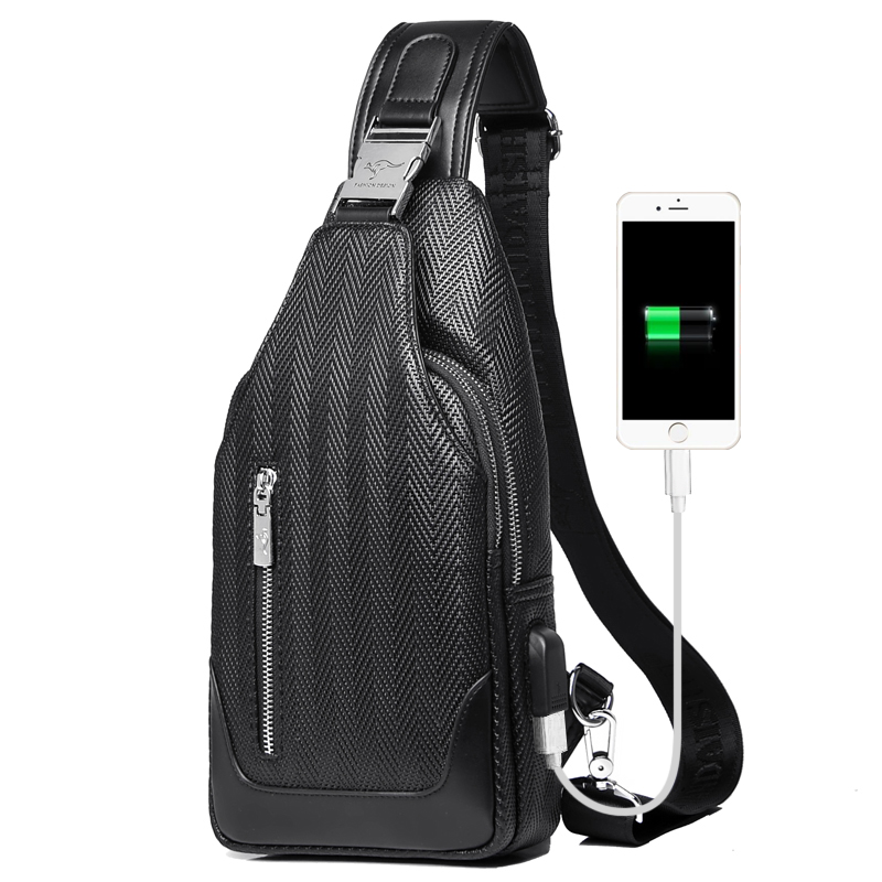 Men's chest bag tide brand multi-functional large-capacity messenger bag ins super fire chest shoulder bag leisure sports backpack