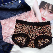 BAO WEN UNDERWEAR FEMALE ICE silk incognito WAIST GIRL FLORAL SEXY TEMPTATION HOT cotton bottom file THIN breathable