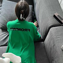 Ogoods Great Edition T-Shirt Woman Fresh Green Loose F fashion womens clothing Aging Alphabet printed with long short sleeve blouses in summer