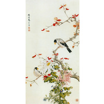 Handmade diy material bag embroidery pattern cloth printing map Su embroidery hand embroidery drawing custom flower and bird