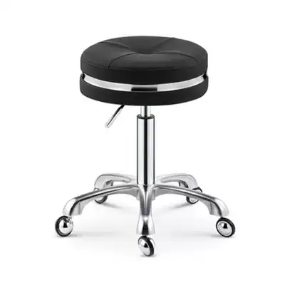 Lili shop hairdressing stool stainless steel rotating lifting without clip hair wheel beauty stool hair salon hair cutting stool