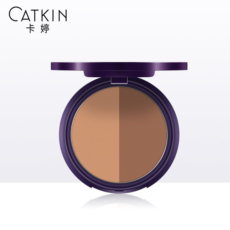 Kating two-color repair powder silhouette powder shadow nose shadow v face powder biscuit powder set makeup concealer highlighter repair volume
