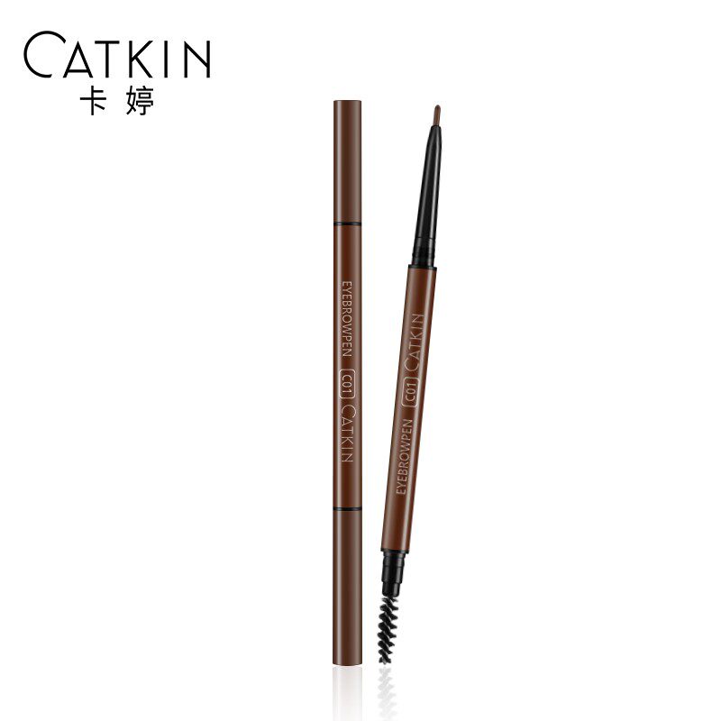 Kating automatic thin eyebrow pencil natural waterproof, sweat-proof, long-lasting, not easy to fade, smudge-proof, beginner thrush eyebrow