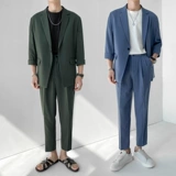 Трендовый комплект для отдыха, пиджак классического кроя, изысканный стиль, свободный крой