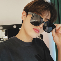 Retro mens big frame star sunglasses retro street hip hop tide Joker sunsun glasses women anti-ultraviolet glasses tide