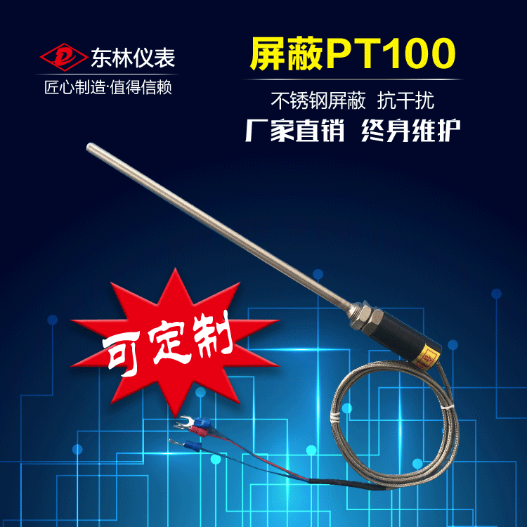 WZPT-187 WZCT-03 Handle type sensor Thermocouple probe type temperature sensor PT100 CU50
