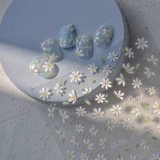 Наклейки для ногтей, накладные ногти, окрашенная весенняя милая наклейка в форме цветка для ногтей, в цветочек