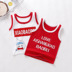 Childrens vest bông 2020 sling mới mùa hè bé mỏng single đầu nam và bé gái không tay shoulderless. 