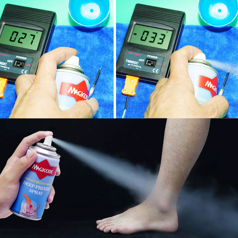 Frozen spray sports ankle sprain basketball Football muscle strain ice compress rapid pain spray spray
