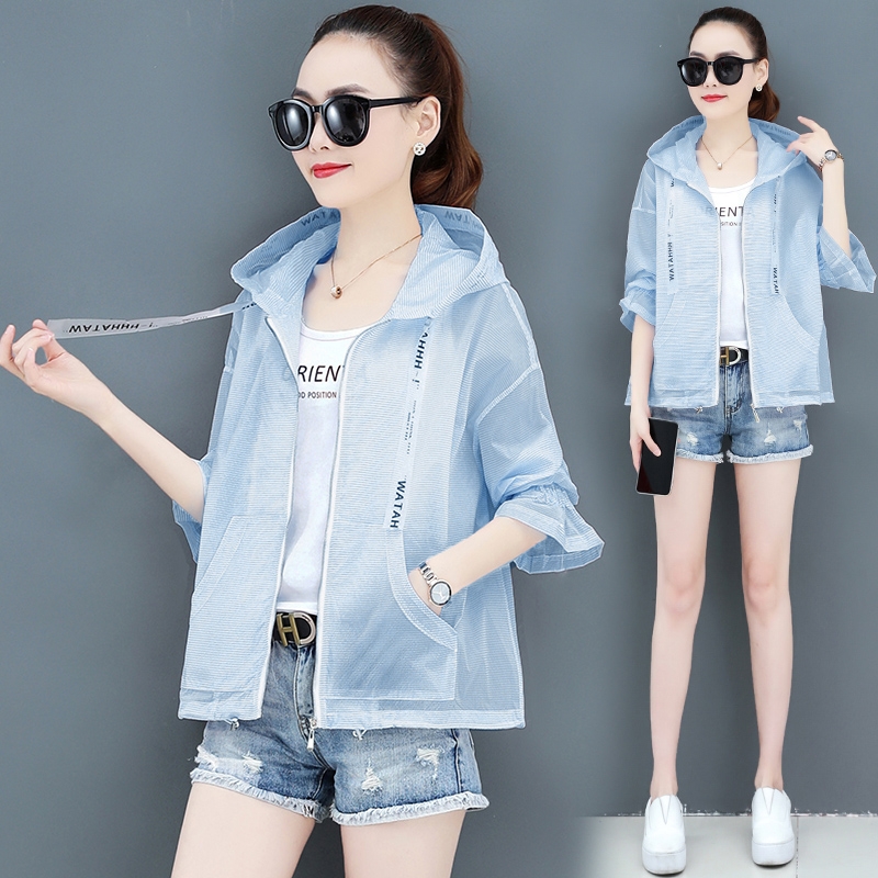 ngắn 2020 mùa hè mới thở cardigan uv siêu mỏng áo khoác mỏng kem chống nắng kem chống nắng của phụ nữ phụ nữ