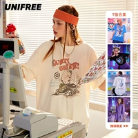 [39 Цвет дополнительный] Unifreet Design Design Женский бренд Tide 2021 Summer New Liek и уникальные короткие рукава