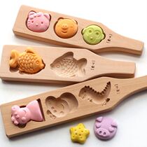 Tanabata Qiaoguo mold baking handmade snacks pasta old-fashioned card flower wooden begging festival tools handmade homemade