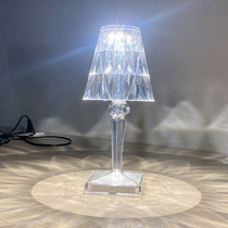 Classic Italian touch modern bedroom bedside INS net red table lamp bar restaurant charging atmosphere diamond lamp