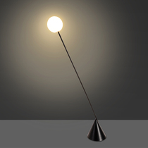 Modern minimalist floor lamp living room bedroom study sofa lamp creative Nordic glass cover tea table vertical lamp