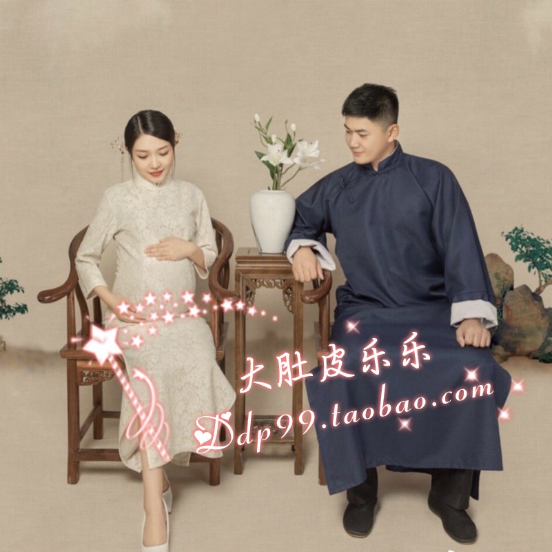 654 maternity photo photography photo clothing rental cheongsam ancient style photo studio pregnancy photo big belly mummy photo cheongsam skirt