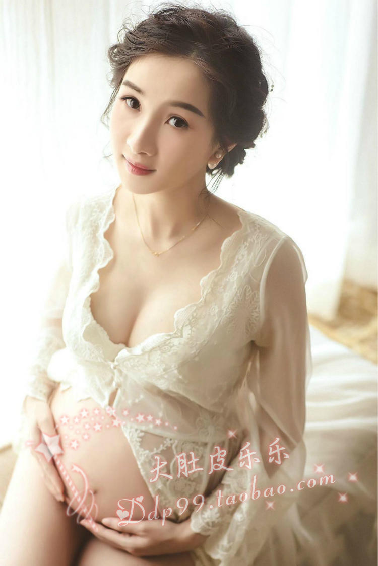 105 bà mẹ mang thai người phụ nữ mang thai ảnh photo trang phục studio mang thai váy ren trắng đẹp cho thuê đầm bầu thời trang