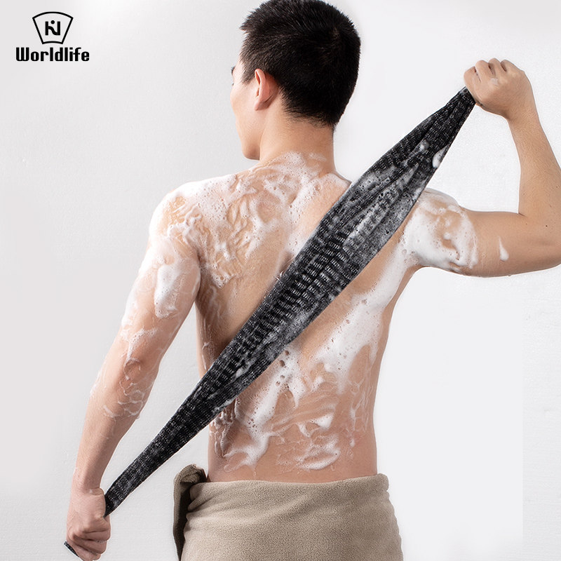 Japan rubbing towels with powerful rubbing strips of coarse sand cleaning ladies' special bathing rubbed back theorizer