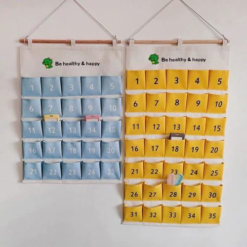 Подвесной органайзер для детского сада, медицинская маска, коробочка для хранения, карточки, сумка для хранения, увеличенная толщина, можно стирать