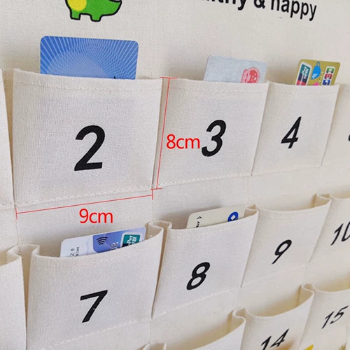 Сумка для хранения для детского сада, коробочка для хранения, карточки, подвесной органайзер, для удостоверения личности