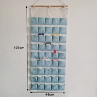 Синяя сумка для визиток без рисунка, 45 карманов.