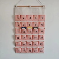 30 карманов розовых пакетов для трансферных карт без печати