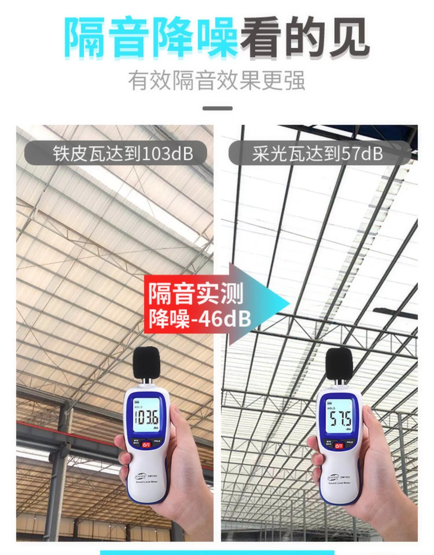 Навес 采光瓦透明瓦片塑料屋顶透光瓦楞阳光板厂房耐力大雨棚钢化隔热瓦