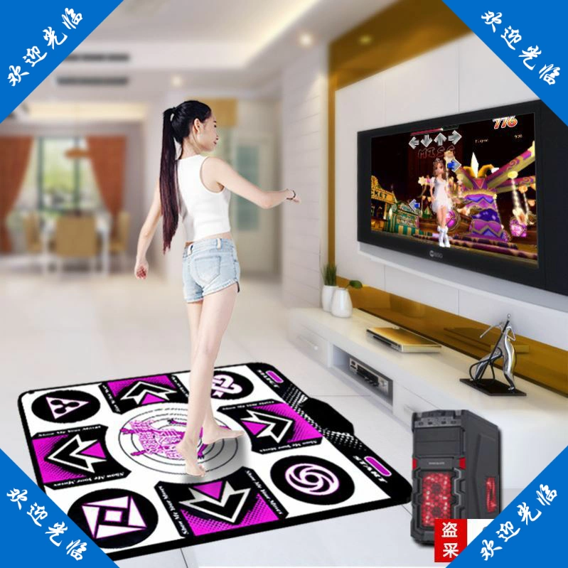 Khiêu vũ thảm nhà đôi không dây đơn máy nhảy somatosensory TV giao diện máy tính TV trò chơi - Dance pad