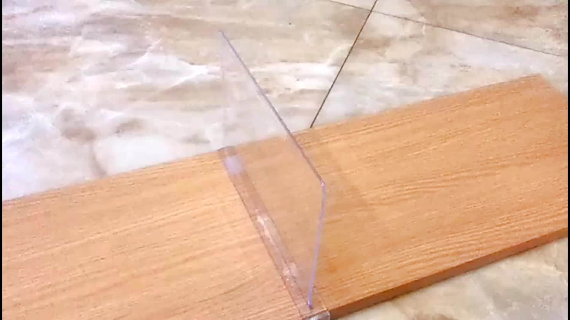 Clear Acrylic Shelf Divider Transparent Adjustable Upright Shelf