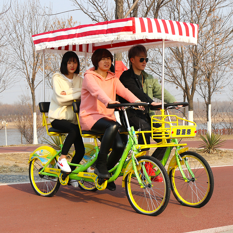 Europai emperors 24-inch Lioners 4 more people 4-four wheels Bike Four-wheel steering wheel Tourism Sightseeing Bike