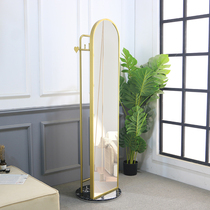  Full-length mirror floor-to-ceiling rotatable household bedroom fitting mirror Net red ins wind floor-to-ceiling mirror hanger all-in-one multi-function