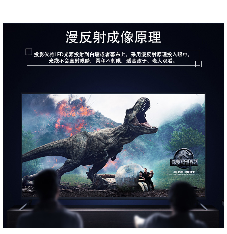 Le Jiada 2018 mới Máy chiếu văn phòng YG660 3D nhỏ HD điện thoại di động máy chiếu micro mini rạp hát tại nhà không dây wifi1080 di động Android 3D không có TV màn hình