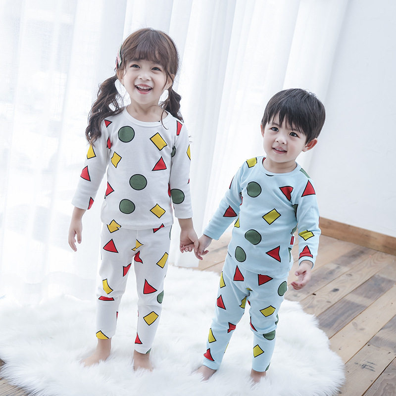 Baby pajamas autumn women's winter baby spring cotton children's boys parent-child mother and daughter net red hot style 2021 new