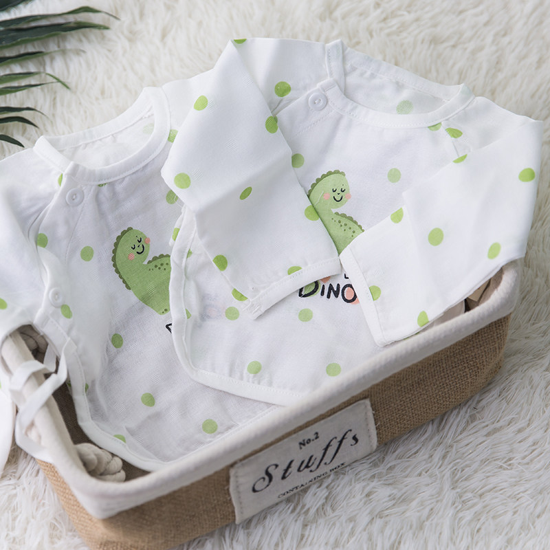 Baby clothes Summer clothing thin section New male and female baby Summer short sleeves 0-3-6 months 5 pure cotton air conditioning jacket