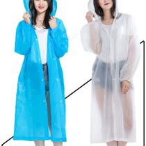 Runyu Hongji Yan Xun Hongji thick non-disposable raincoat Rain hiking adult poncho environmental raincoat